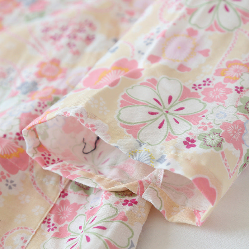 The Retro Floral Solid Original Pajamas-Original Pajamas