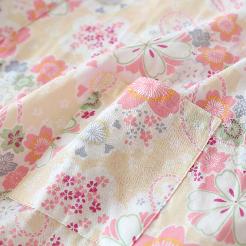 The Retro Floral Solid Original Pajamas-Original Pajamas