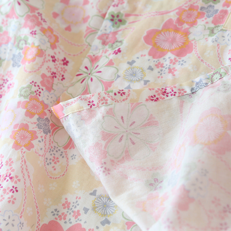 The Retro Floral Solid Original Pajamas-Original Pajamas