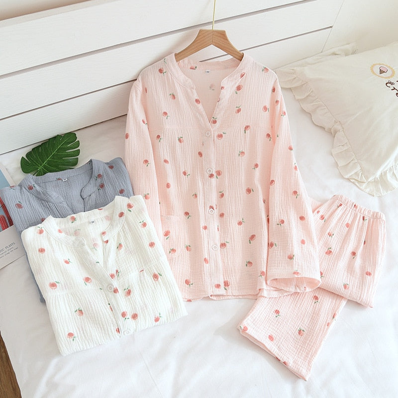 The Fruit Print Pajama Set Original Pajamas-Original Pajamas