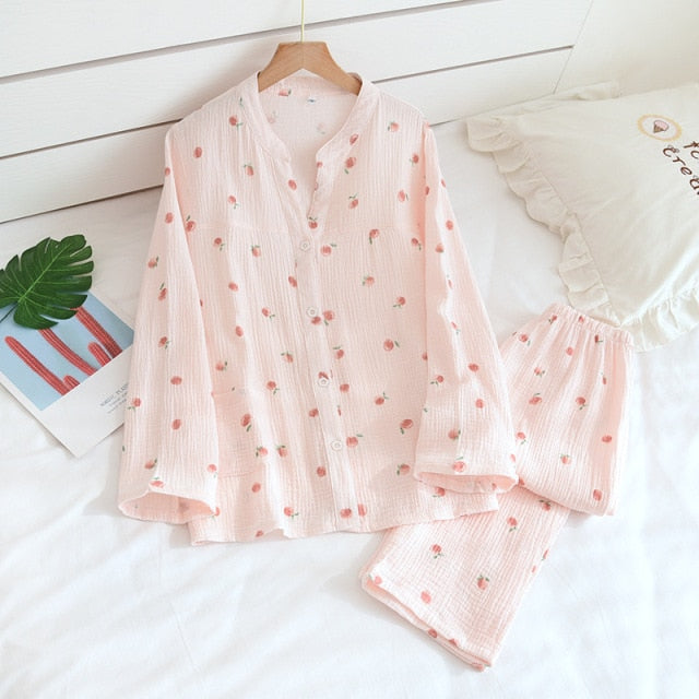 The Fruit Print Pajama Set Original Pajamas-Original Pajamas