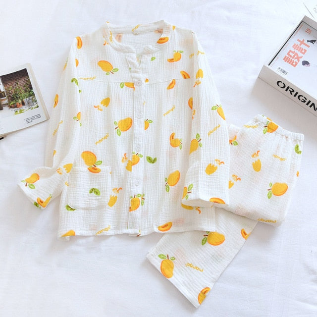 The Fruit Print Pajama Set Original Pajamas-Original Pajamas