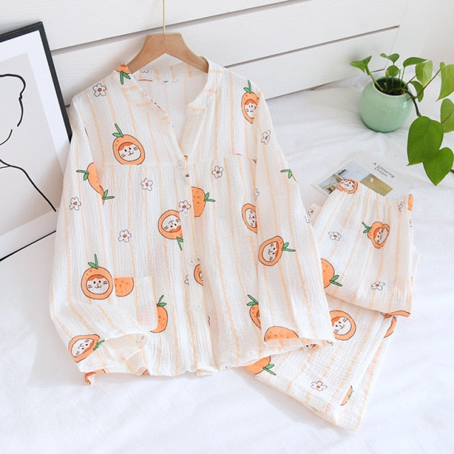 The Fruit Print Pajama Set Original Pajamas-Original Pajamas