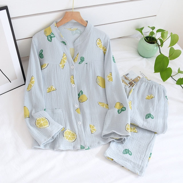 The Fruit Print Pajama Set Original Pajamas-Original Pajamas