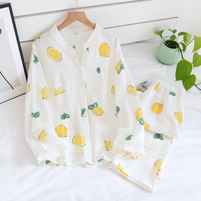 The Fruit Print Pajama Set Original Pajamas-Original Pajamas