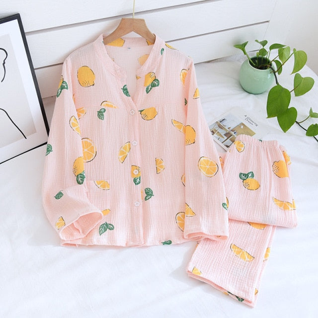 The Fruit Print Pajama Set Original Pajamas-Original Pajamas