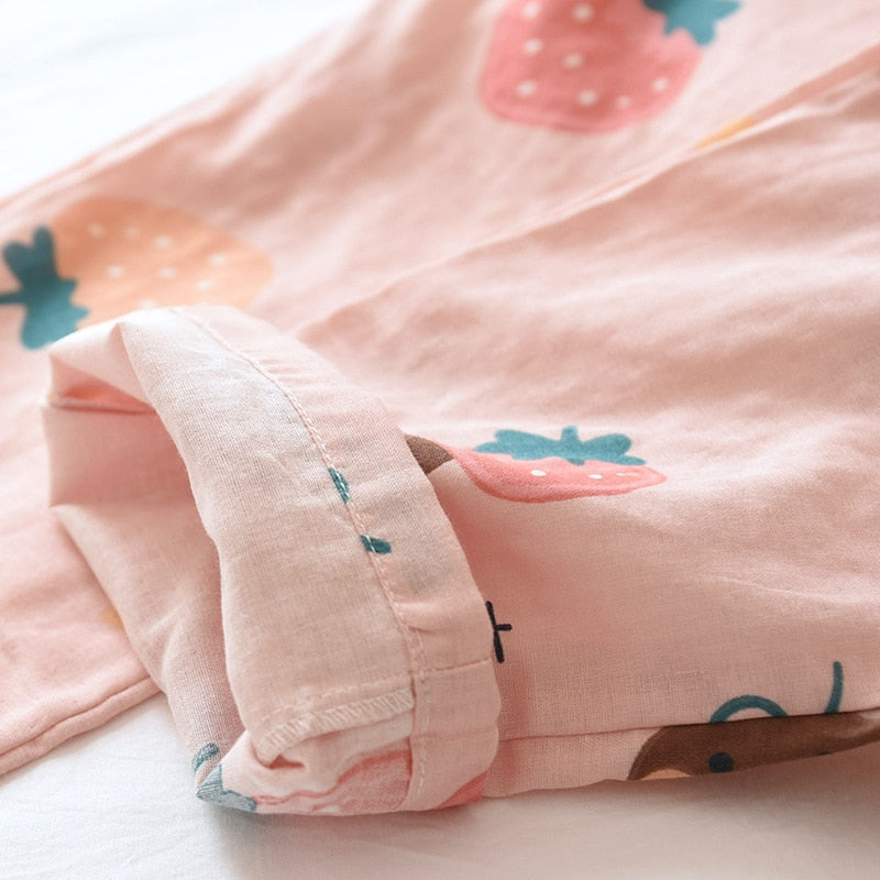 Three-Quarter Japanese Kimono Original Pajamas-Original Pajamas