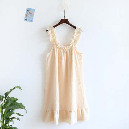 The Ruched Summertime Solid Original Pajamas Beautiful Sleepwear-Original Pajamas