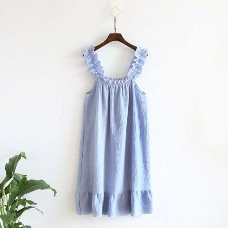 The Ruched Summertime Solid Original Pajamas Beautiful Sleepwear-Original Pajamas