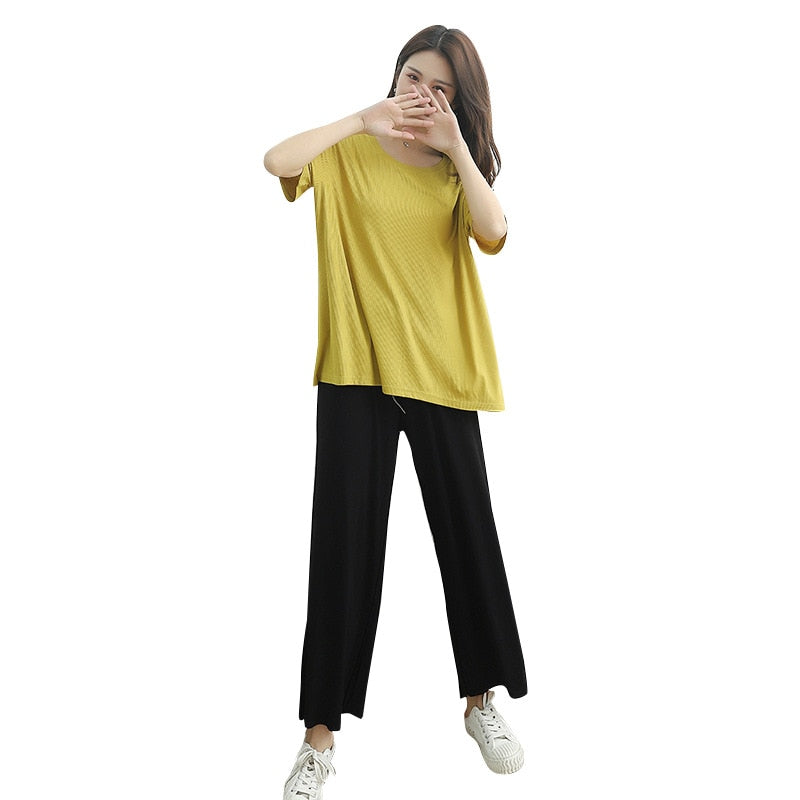 The Ribbed Solid Original Pajamas-Original PajamasThe Ribbed Solid Original Pajamas - Image 4