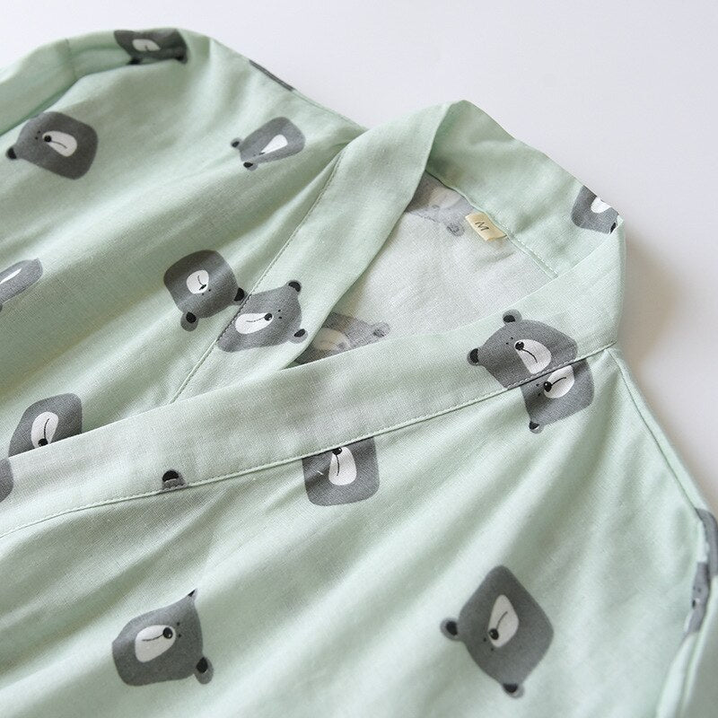 The Cartoon Bear Solid Original Pajamas-Original Pajamas