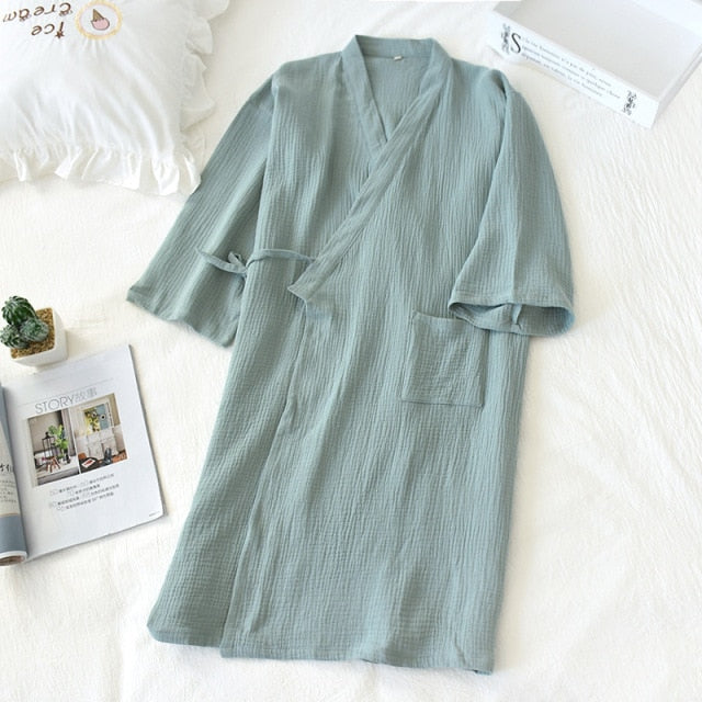 The Ruched Solid Dress One-Piece For Women-Original Pajamas
