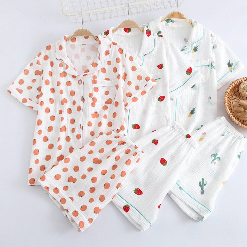 The Guaze Patterned Original Pajamas-Original Pajamas