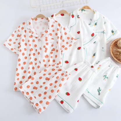 The Guaze Patterned Original Pajamas-Original Pajamas