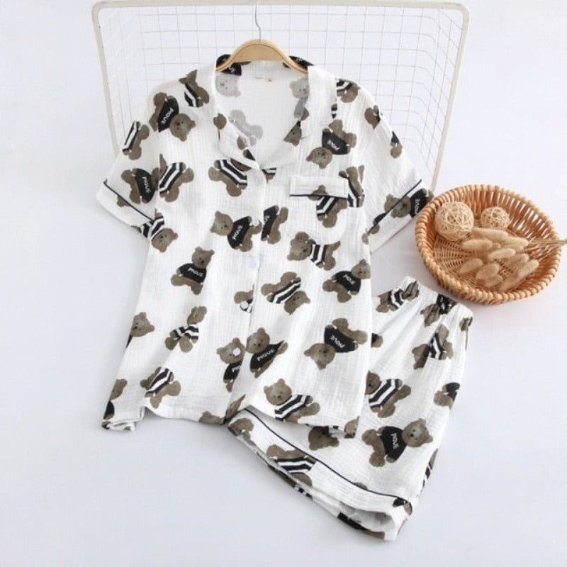 The Guaze Patterned Original Pajamas-Original Pajamas