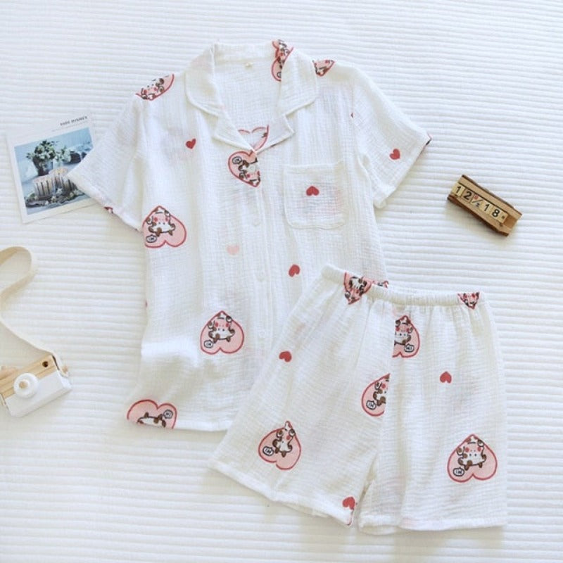 The Guaze Patterned Original Pajamas-Original Pajamas