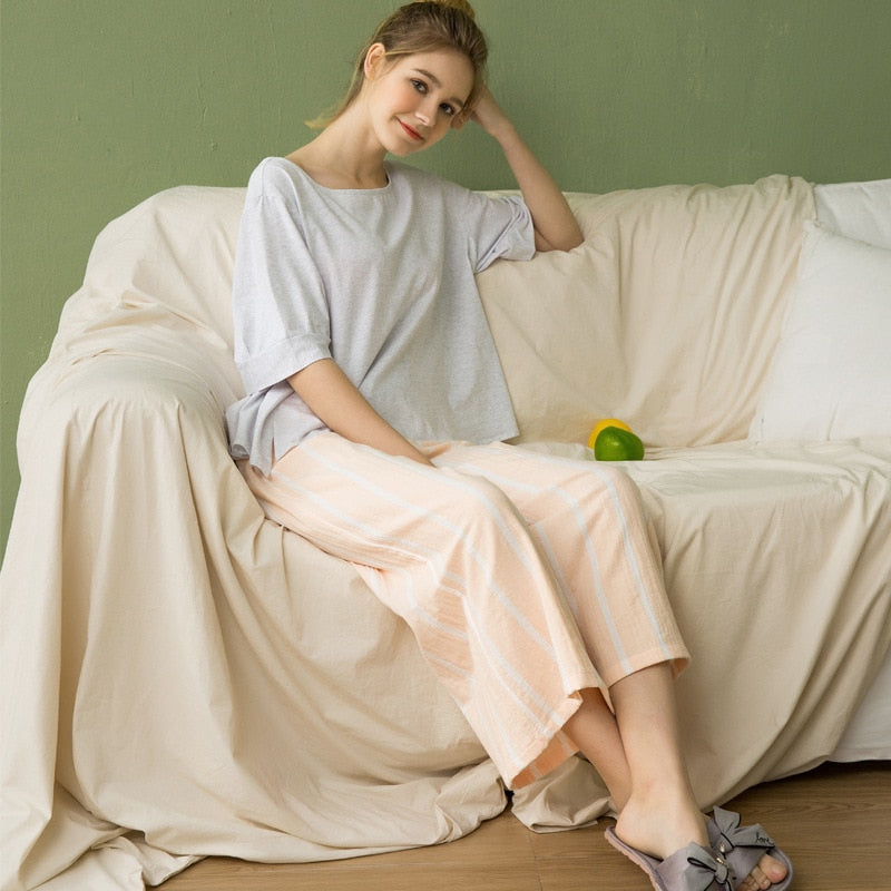 The Long Floral Pajama Set Original Pajamas-Original Pajamas