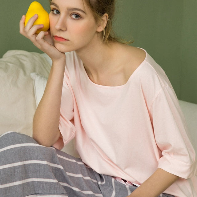 The Long Floral Pajama Set Original Pajamas-Original Pajamas