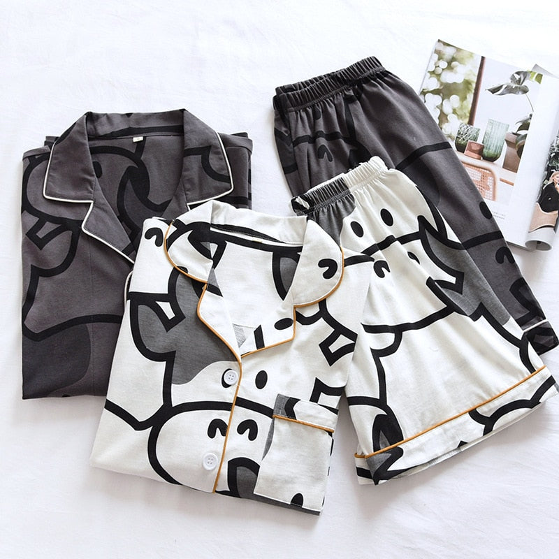 The Cow Print Beautiful Pajama Sets-Original Pajamas