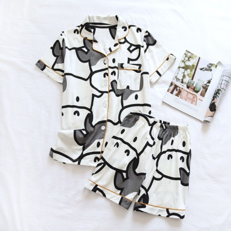 The Cow Print Beautiful Pajama Sets-Original Pajamas