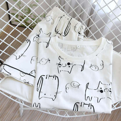The Abstract Cat Set Original Pajamas-Original Pajamas