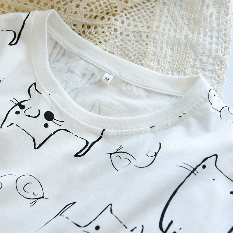The Abstract Cat Set Original Pajamas-Original Pajamas
