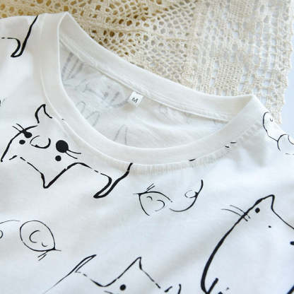 The Abstract Cat Set Original Pajamas-Original Pajamas