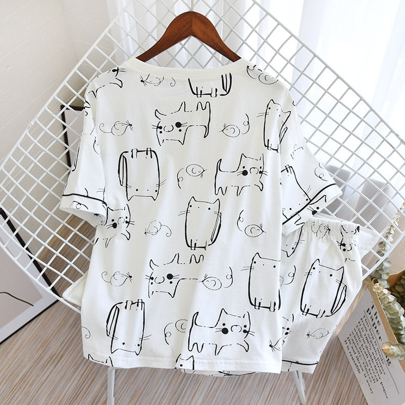 The Abstract Cat Set Original Pajamas-Original Pajamas