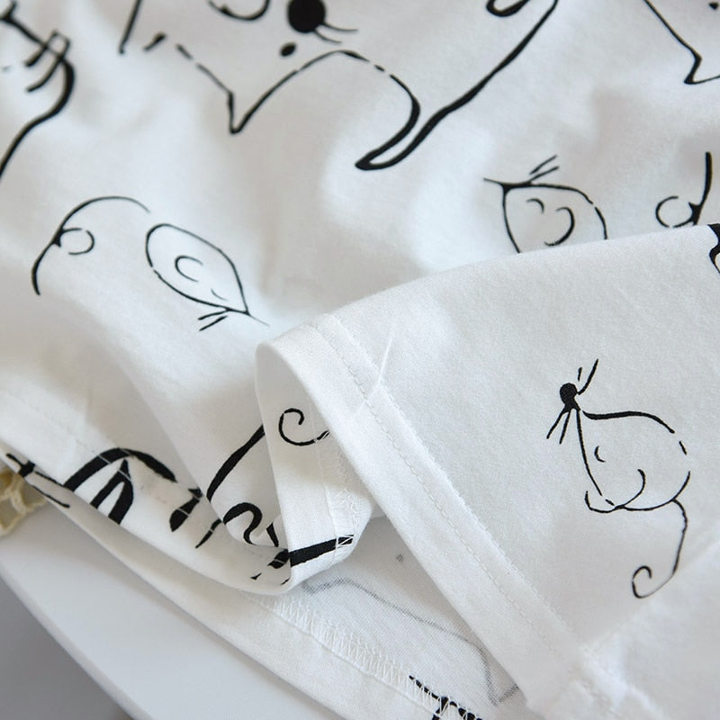 The Abstract Cat Set Original Pajamas-Original Pajamas