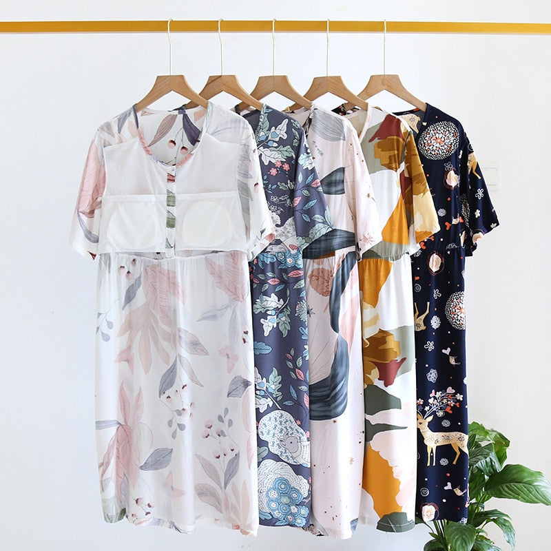 The Summer Natural Print Original Pajamas-Original Pajamas