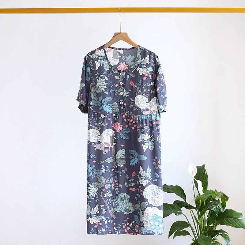 The Summer Natural Print Original Pajamas-Original Pajamas