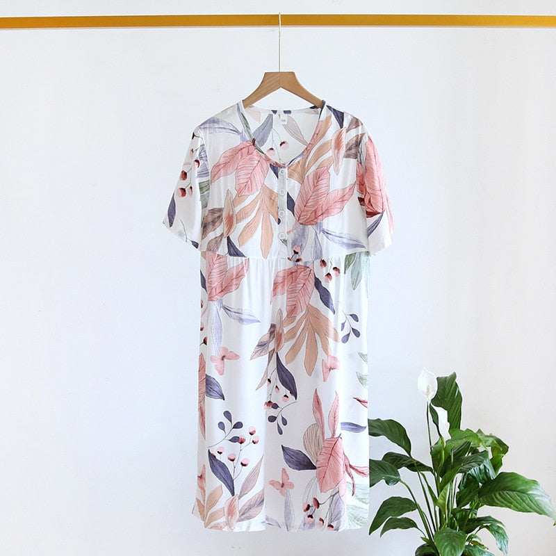 The Summer Natural Print Original Pajamas-Original Pajamas