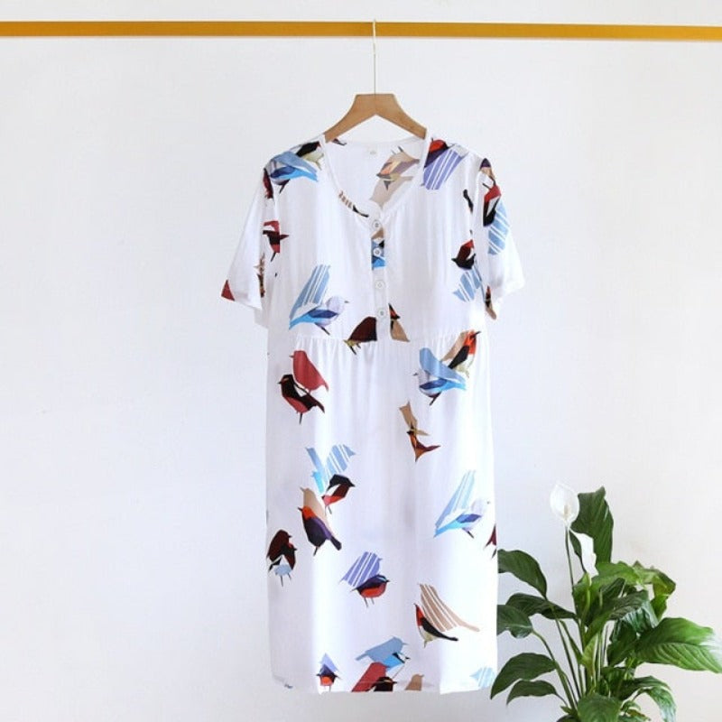 The Summer Natural Print Original Pajamas-Original Pajamas