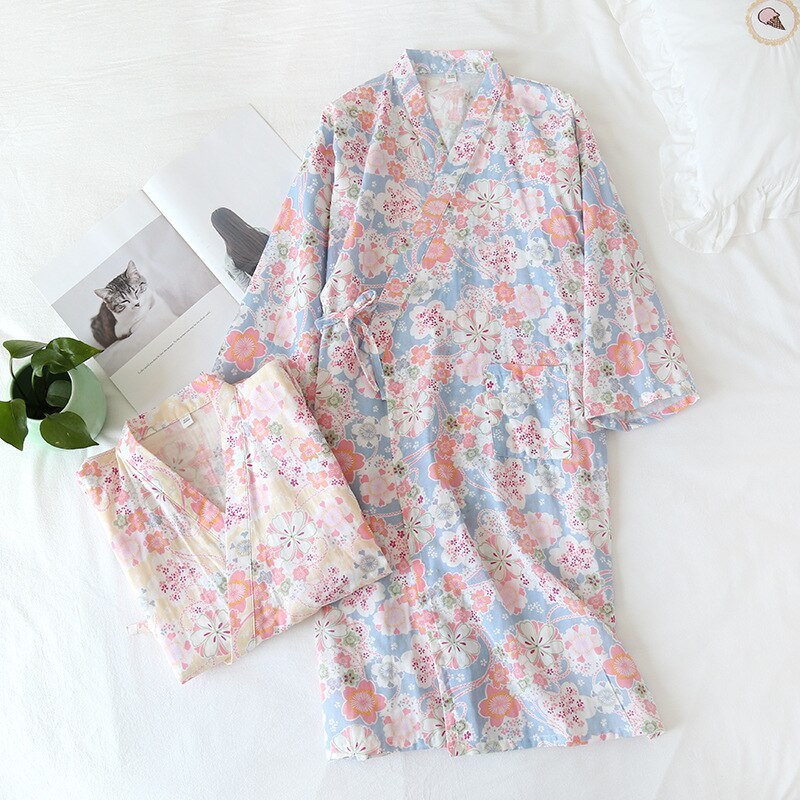 The Retro Floral Solid Original Pajamas-Original Pajamas