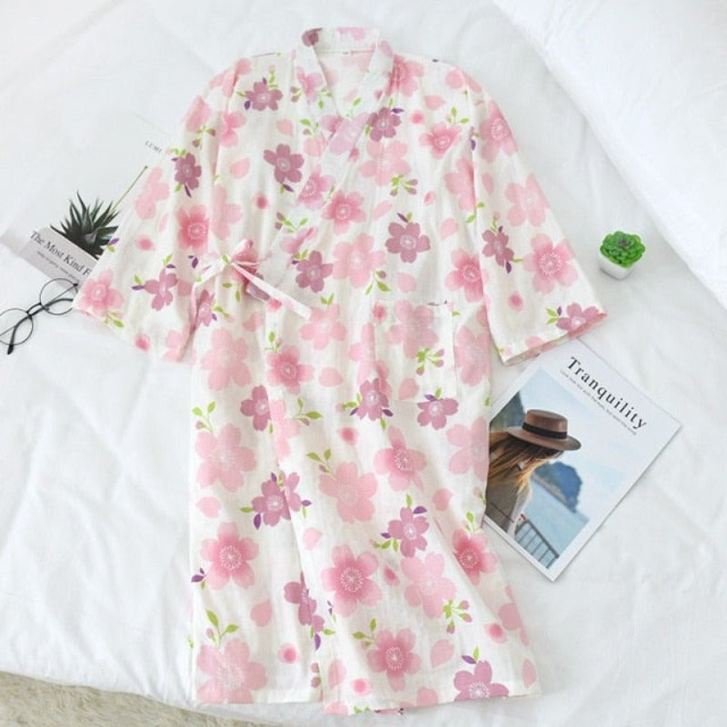 The Retro Floral Solid Original Pajamas-Original Pajamas