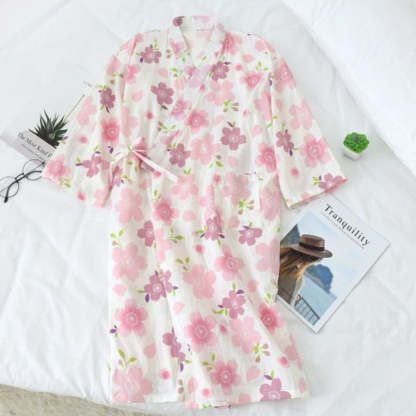 The Retro Floral Solid Original Pajamas-Original Pajamas