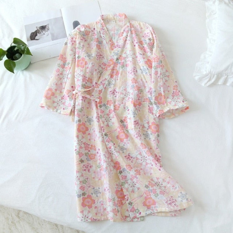 The Retro Floral Solid Original Pajamas-Original Pajamas