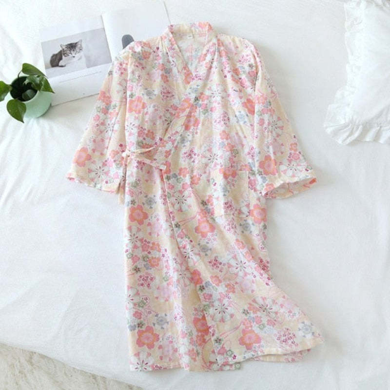The Retro Floral Solid Original Pajamas-Original Pajamas