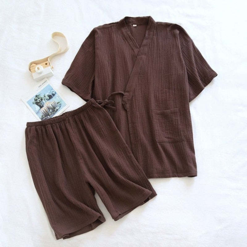 The Japanese Kimono 2 Piece Pajama Set For Women's-Original Pajamas