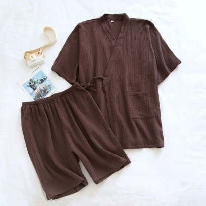 The Japanese Kimono 2 Piece Pajama Set For Women's-Original Pajamas