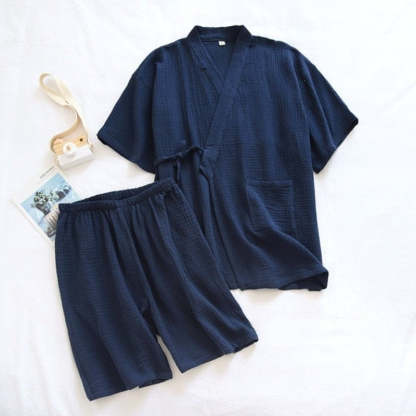 The Japanese Kimono 2 Piece Pajama Set For Women's-Original Pajamas