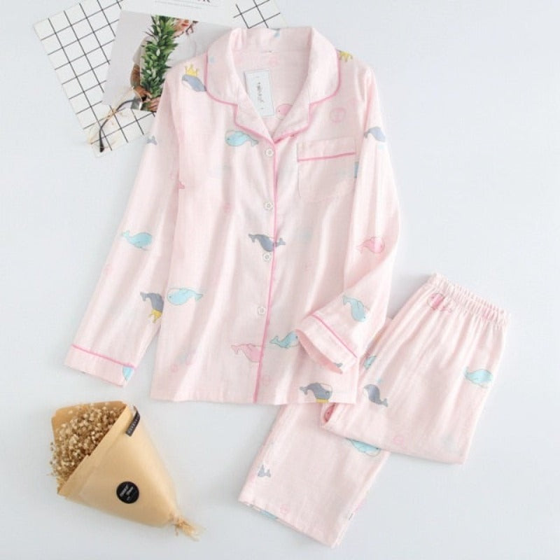 The Cute Cotton Printed Affordable Pajama Sets-Original Pajamas