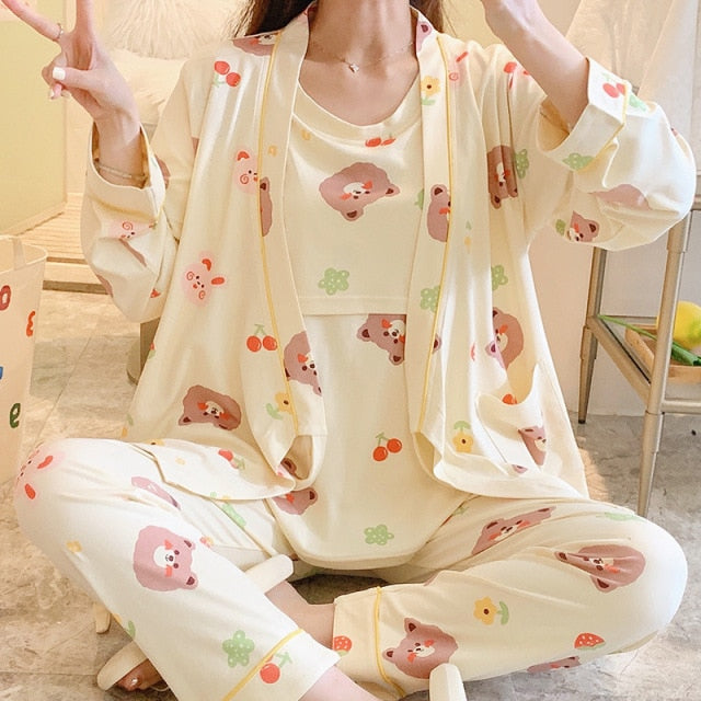 The Long Postpartum Affordable Pajama Sets Women-Original Pajamas