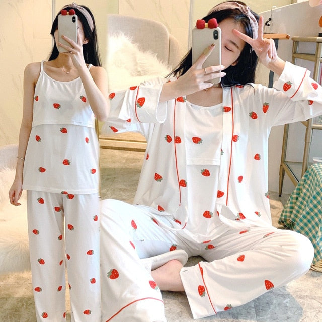 The Long Postpartum Affordable Pajama Sets Women-Original Pajamas