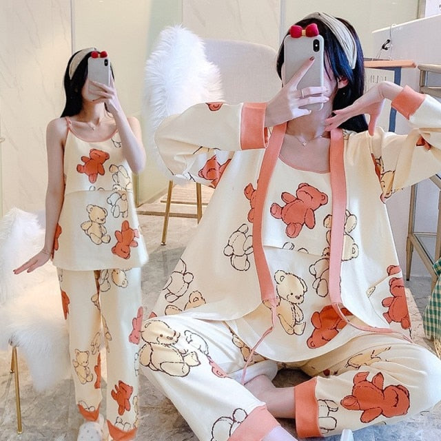 The Long Postpartum Affordable Pajama Sets Women-Original Pajamas