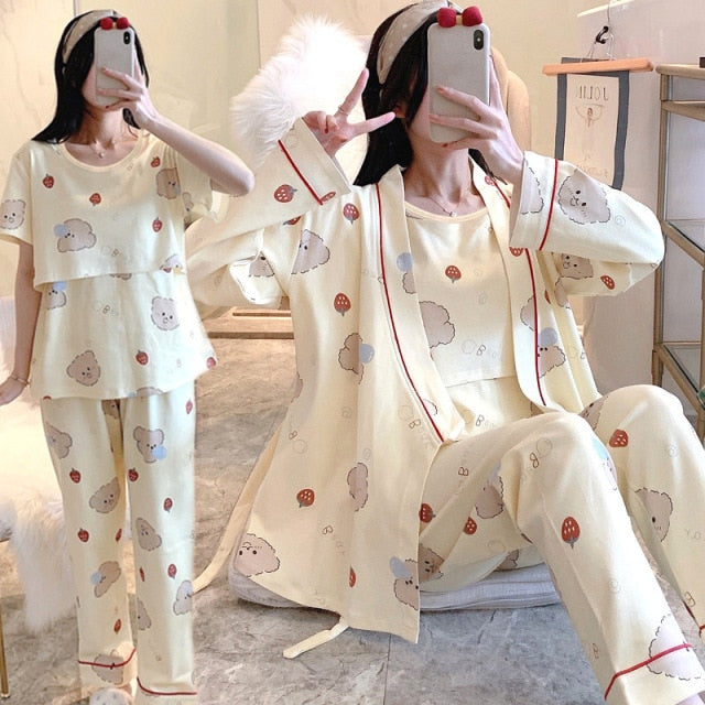 The Long Postpartum Affordable Pajama Sets Women-Original Pajamas