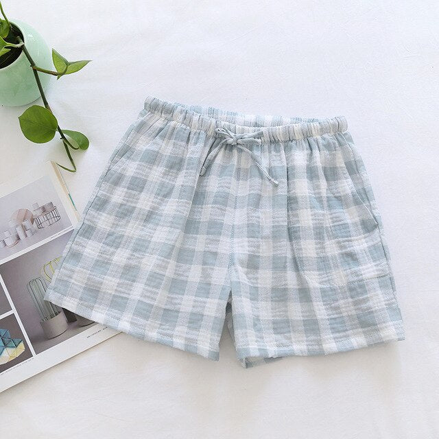 The Drawstring Plaid Pajama Shorts Original Pajamas-Original Pajamas
