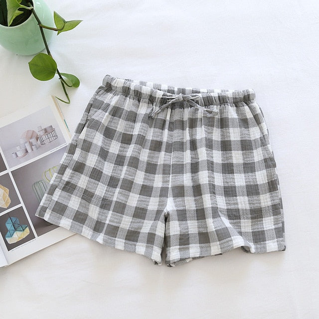 The Drawstring Plaid Pajama Shorts Original Pajamas-Original Pajamas