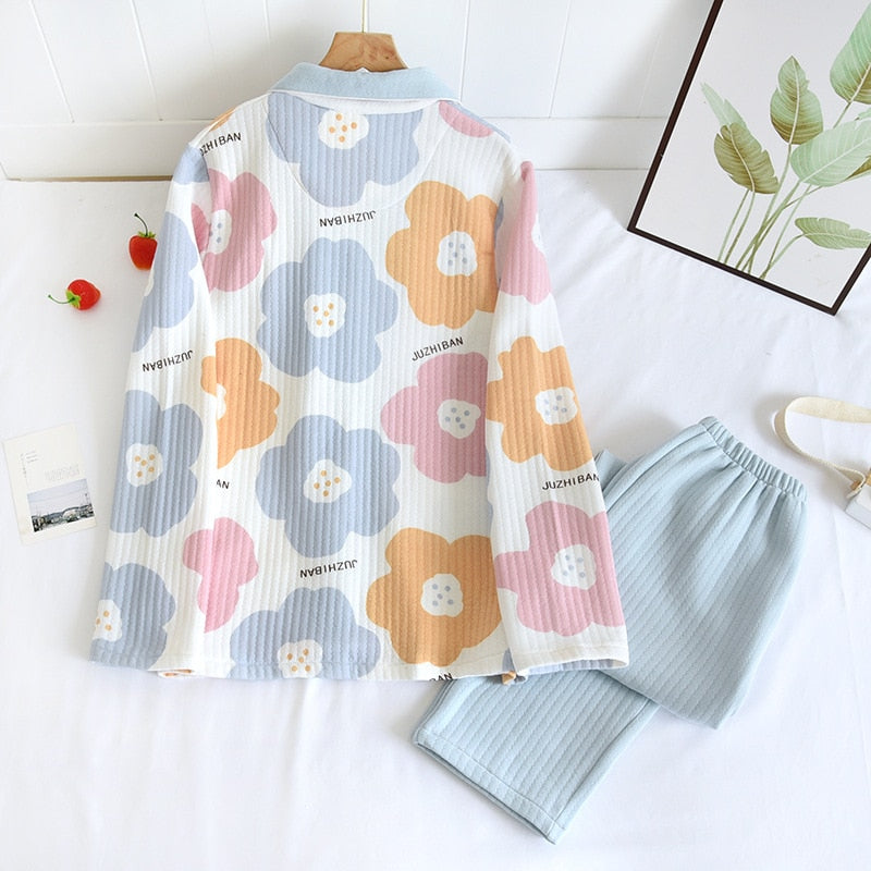 The Tricolor Flower Set Original Pajamas-Original Pajamas