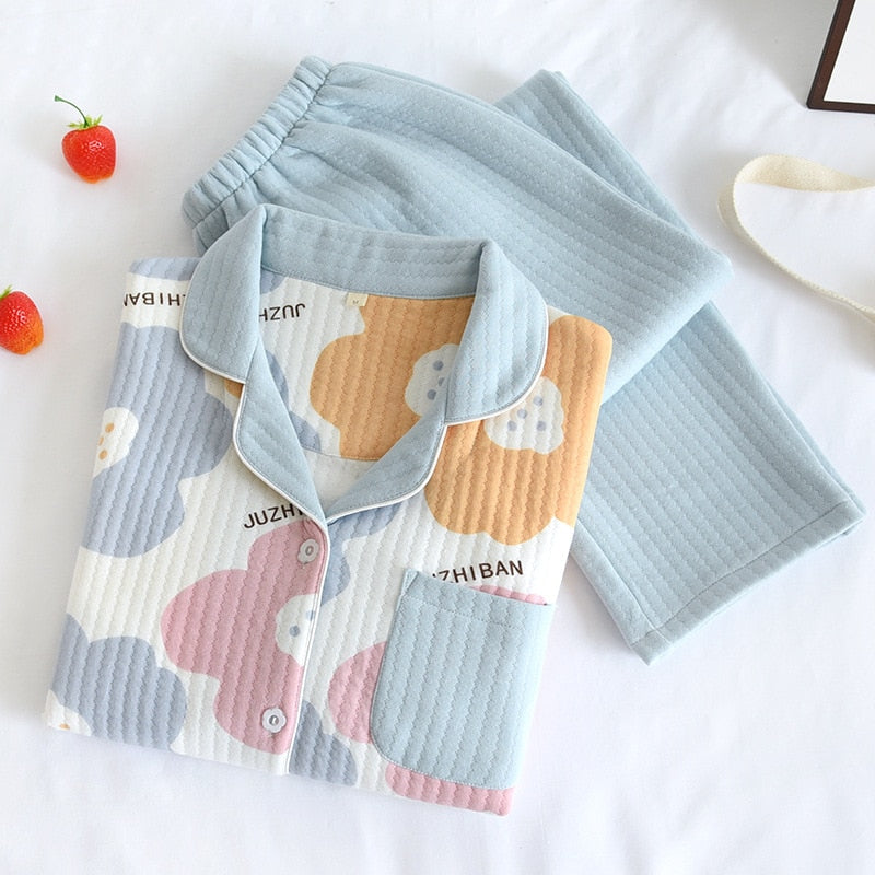 The Tricolor Flower Set Original Pajamas-Original Pajamas